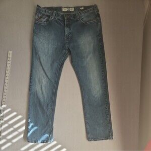 Ariat Jeans Mens 38x32 M7 Slim Straight Fit Straight Leg Pants Work Wear Dark